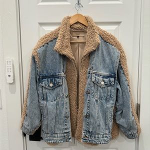 Blank NYC Denim and Sherpa Jacket